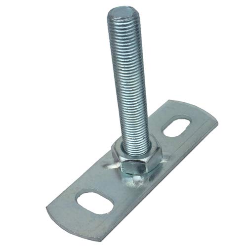 Direct Channel M8 x 40mm Male Stud Back Plate – BZP Bright Zinc Plated Threaded Rod Hanger Boss Plate (Box of 20)