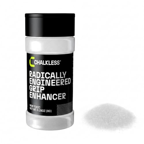 Chalkless Grip Enhancer - Premium Liquid Chalk Alternative & Less Mess Hand Chalk for Weightlifting, Powerlifting, Yoga, Gaming, Climbing, and More, Non-Toxic Long-Lasting & Reliable (8g)