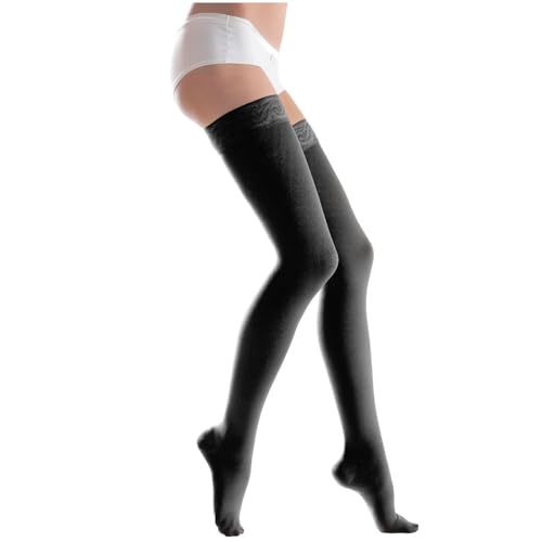 Lauma Medical, 23-32 mmHg Medical Compression Stockings Class 2 with Lacy-striped, Varicose Veins, Often Swelling in Legs