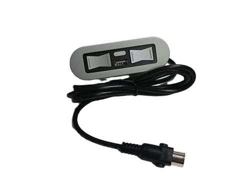 FR Silver Butterfly Two Motor Switch Left Facing with USB