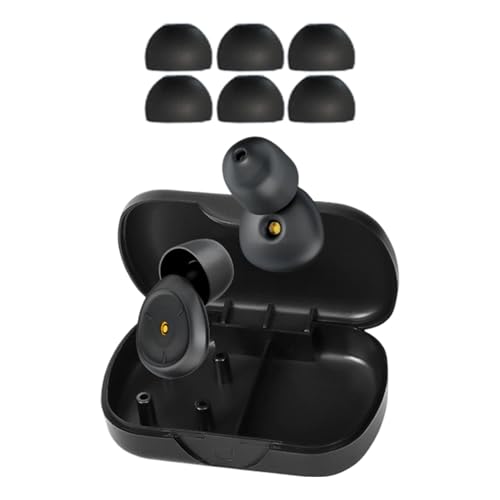 Tapones para los oídos de silicona, tapones para los oídos de trabajo, para dormir, ronquidos, viajes, avión, concierto, festival, trabajo, construcción, motocicleta, enfoque profundo