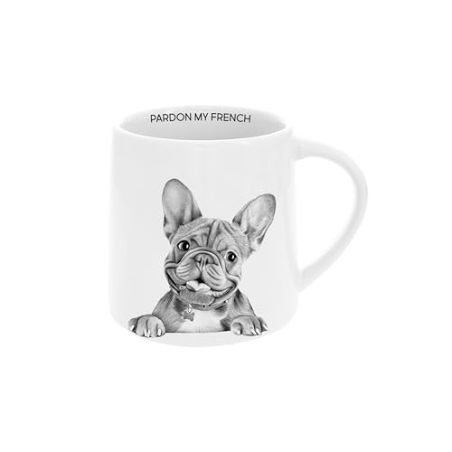 Taza de cerámica Pavilion Gift Company 17 oz blanco miniatura 1