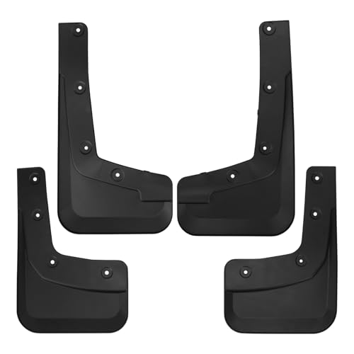 Image of Mud Flaps Splash Guards for 2024 2025 Ford Ranger XL XLT Lariat (Not Fit Raptor), ABS Material, No-Drill Installation, Protects Against Mud, Rocks, and Debris, Front & Rear Fender Liner 4PCS