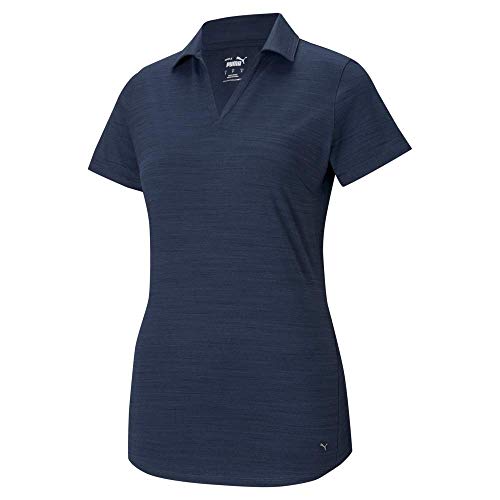 Polo PUMA Cloudspun elegante para mujer, tejido premium suave en Navy Blazer talla L
