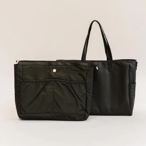 Modern+Chic Tote Bag for Women - The Signature Tote, Vegan Leather Purse with Removable Insert & Pockets, Stylish Work Bag2