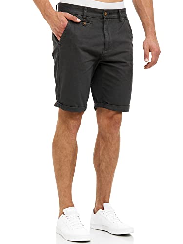 Indicode Herren Cuba Chino Shorts mit 5 Taschen aus 100% Baumwolle | Bermuda Sommershorts für Männer