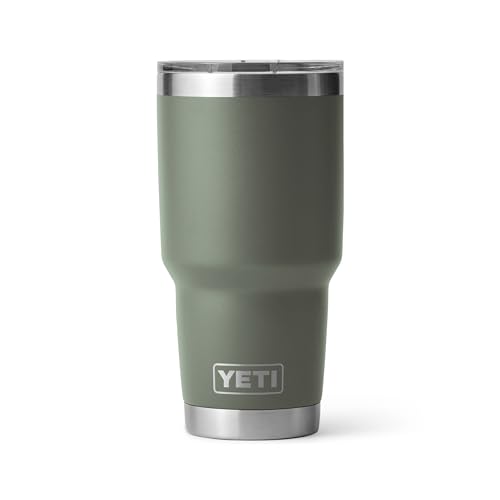 YETI Rambler Becher, 850 ml, Edelstahl, vakuumisoliert, mit MagSlider-Deckel, Camp Green