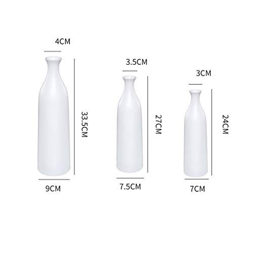 Vase céramique blanche de salon idéal pour herbe de pampa sur table basse
