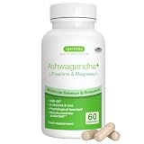 Igennus Ashwagandha KSM 66 Complexe avec L Théanine & Magnésium Pur Extrait de Racine 600mg, Anti Stress, Anxiété, Réduction Cortisol et Fatigue – 60 Capsules Végan à Action Rapide, 30 jours