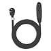 Aurum Cables 6 Feet 3 Outlet Extension Cord 16AWG Indoor/Outdoor Use Black - UL Listed