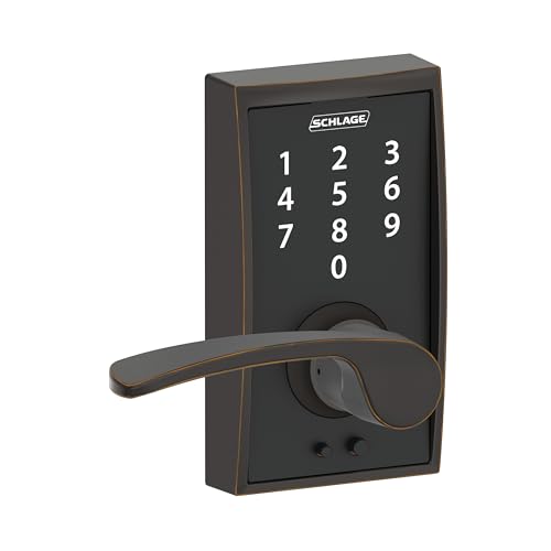 Serrure sans clé Schlage Camelot Touch résolvant les pertes de clés de maison