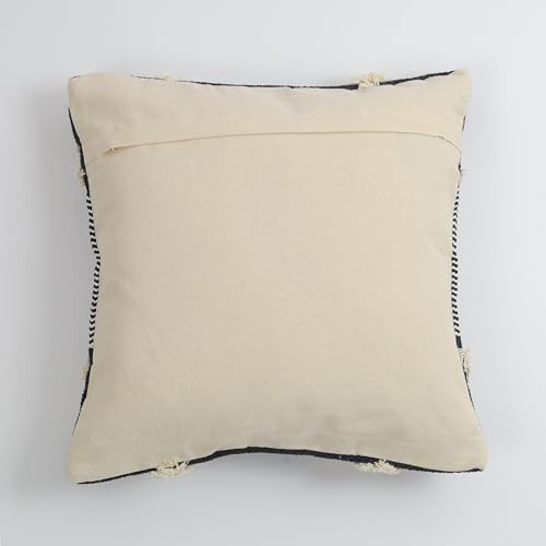Image of TIB Premium Boho Decorative Throw Cushion Covers, 16 x 16 cm, Set of 2, Cotton. (Black Mountains)-230 TC