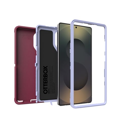 Image of OtterBox Samsung Galaxy S25 Ultra (Only) - Defender Series Case - Plum Mist (Pink & Blue) - Rugged & Durable - with Port Protection - Wireless Charging Compatible