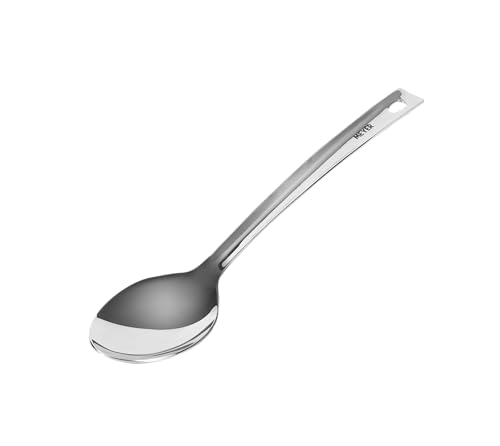 Image of Meyer Stainless Steel Serving Spoon | Rice Spoon | Big Spoons for Cooking | Kitchen Tools | Steel Spatula, 32cm, Silver