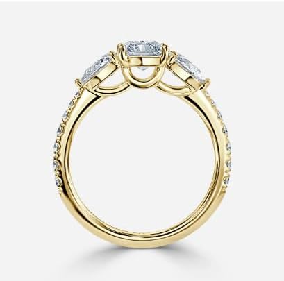 10K 14K 18K Gold Moissanite Engagement Rings.oval cut.Wedding Rings set for Women Engagement Ring,Wedding Bands for Women Jewelry