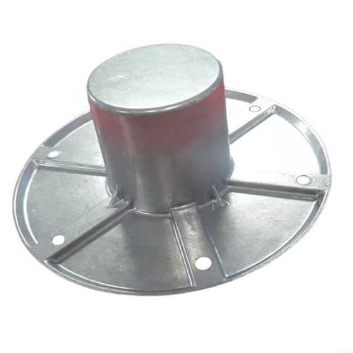 Fauhapyway Aluminium-Tischbein-Basis, runder Bodenhalterungsständer für Wohnmobil, Boot, Anhänger mit 15 cm Außendurchmesser