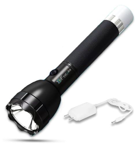 Image of 50W+30W Dual 2 in1 Power Full Led Rechargeable Long Range Torch Upto 1 Km Flashlight (Tube)