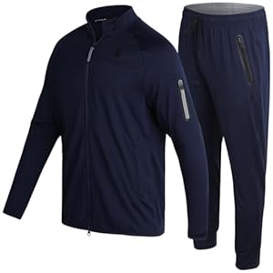 Spyder Mens Tracksuit – 2 Piece Performance Zip Sweatshirt Jacket and Jogger Sweatpants – Active Pants Set for Men, S-XL