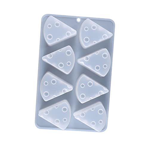 NAMOARLY 1pc Silicone Cheese Baking Mold Crystal Epoxy Molds for Cakes Fun Cheese Shape Design Easy to Food-grade Silicone for Baking Treats