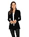 Newchoice Women's Casual Lightweight Cardigans Long Sleeve Soft Drape Open Front Black Dusters (Black, XL)