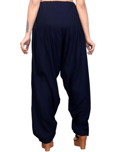 Image of FASHION GALLERY Women's Rayon Relaxed Fit Patiala Salwar with Full Length Drawstring Closure Type and Flexible Waist | Patiala Pant for Woman Free Size Fit Upto XXL