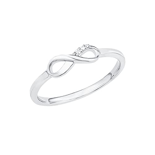 s.Oliver Damen-Ring SO PURE Infinity Unendlichkeitszeichen 925 Silber rhodiniert Zirkonia weiß Gr. 52 (16.6) - 2017250 – Ansicht 1