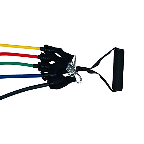 Kit De Elásticos Extensores 11 peças - Treinamento Funcional Pilates