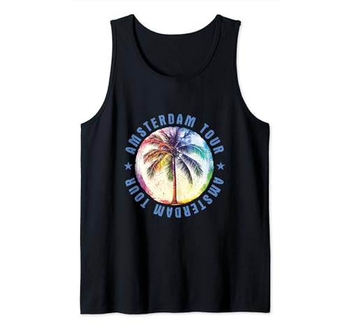 Amsterdam Urlaub Tour Party Crew Bunt Tank Top