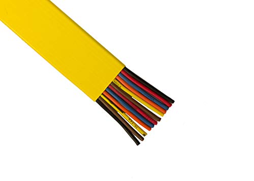 Flat Festoon Cable, FC1608, 8 Conductor, 16 AWG, 50Ft Length
