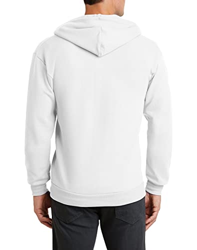 JustBlanks Men Classic Full-Zip Hoodie Sweatshirt - Regular-Fit Front Pockets Fleece Hooded Sweatshirts for Men's2