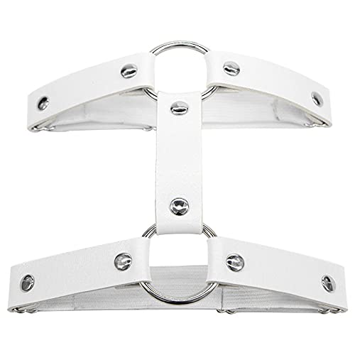 Women Harness Belt Adjustable Elastic Leather Leg Belt Leg Ring Body 2 Rows Punk Thigh Garter Belt #TOP3