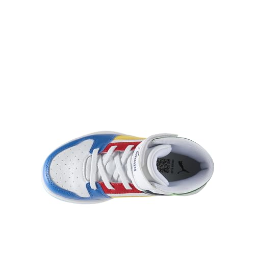 Image of PUMA Kids' Rebound Layup Mid Hook and Loop Sneakers