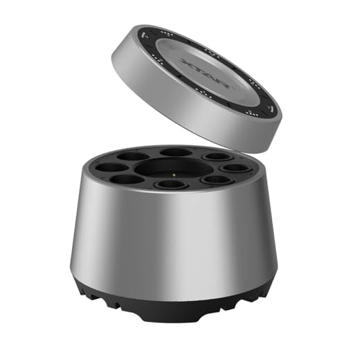 XTAR L8 BOX 単三・単四充電器 2.6H急速充電 ニッケル水素/1.5V Li-ion AA/AAA充電池対応 8本混合充電可能 磁気設計 電池収納