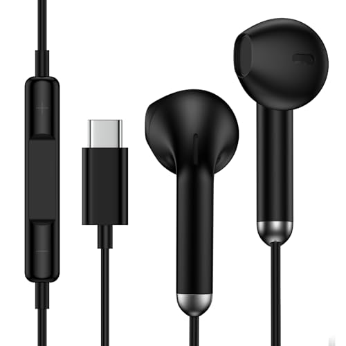 USB C Kopfhörer mit Kabel für Samsung Galaxy A16 5G A17 A15 A56 A55 A36 S25 Ultra S24 FE S23 S22 S21, In-Ear Kopfhörer U...