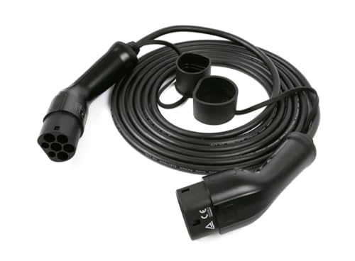 Câble type 2 voiture électrique 5m 32A borne recharge triphasé
