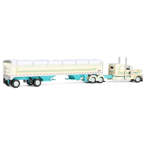 First Gear DCP Peterbilt 389 1:64 con Trailer Grain miniatura 3