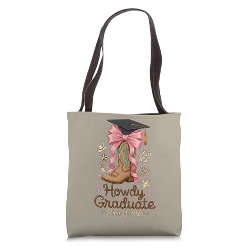 Bolsa tote de graduación Howdy Graduate miniatura 1