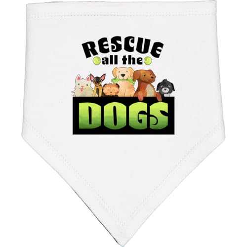 inktastic Rescue All the Dogs Baby Bandana Bib
