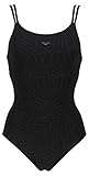 Cómodo y ligero Arena Esther Cross Back Traje de baño, Mujer, Black/Black, 46