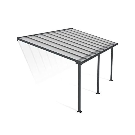 PALRAM OLYMPIA 3X5.46 GREY CLEAR PATIO COVER
