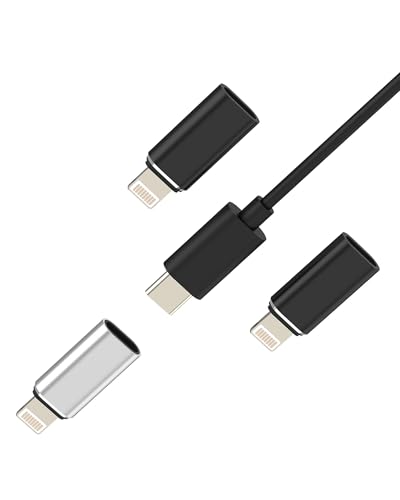 USB C���X to Lightning�I�X�ϊ��A�_�v�^�[�i3����j�Ή�iPhone 14 13 12 11 Pro Max�p Apple Type-C�����[�d �Ή�iPad Air�Ή� �f�[�^�p�|�[�^�u���ԍڏ[�d�� �A�N�Z�T���[