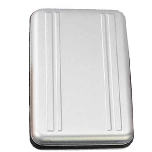 Case Estojo p/Cartões de Memória em Alumínio Escovado Luxo à Prova dágua, poeira e choque - comporta