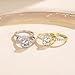 EAMTI 1.25CT 925 Sterling Silver Bridal Rings Sets Cubic Zirconia Halo CZ Engagement Wedding Bands for Women Promise Rings for Her Size 6.5