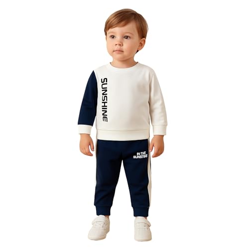 Image of NOVA BLOOM Kids Clothes for Boys | Cotton Printed Sweatshirt and Pants Set, Lightweight Breathable Kids Dress Boy Outfit, Comfortable Baby Boy Dress for Summer and Winter Wear