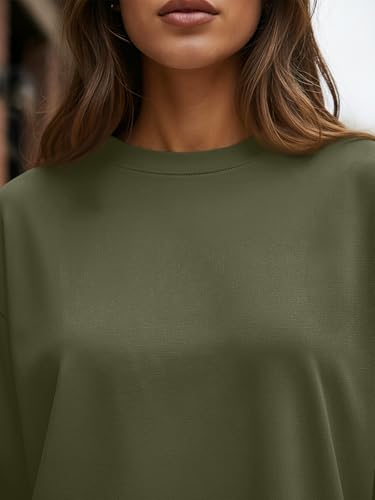 Trendy Queen Womens Oversized Long Sleeve T Shirts 2025 Basic Crewneck Tee Fall Tops Casual Workout Y2K Clothes