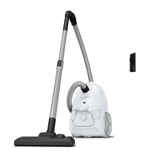 Rowenta Compact Power - Aspirador con bolsa, 900 W, depósito suciedad XL, eficiencia energética hasta el 50%, gran capacidad, cepillo clásico para suelos, boquilla para ranuras 2 en 1 RO3927