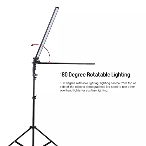 PZHANGZVH 写真フォトスタジオ照明キット 調光可能 LED ビデオライト 手持ちフィルライト ライトスタンド付き 36W 5500K CRI90+ の商品画像 4