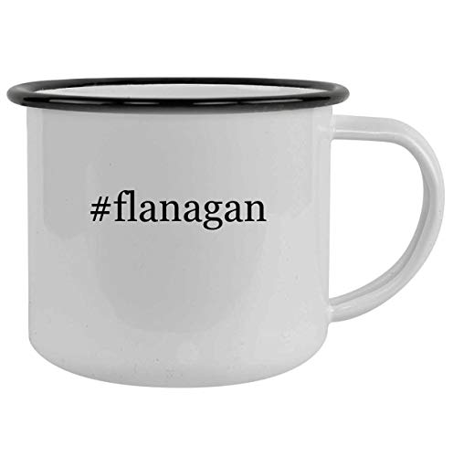 #flanagan - 12oz Hashtag Camping Mug Stainless Steel, Black