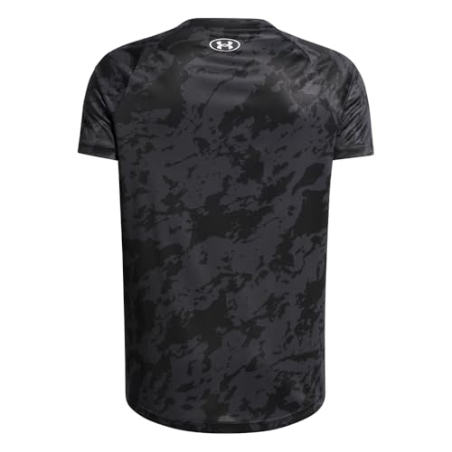 Under Armour Boys' Tech 2.0 Short-Sleeve T-Shirt, (003) Black / / White, Medium2
