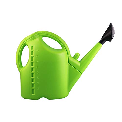 Starmood 5L Plastic Watering Can Garden Essential Watering Can Indoor Outdoor Light Weight Cans (Green)